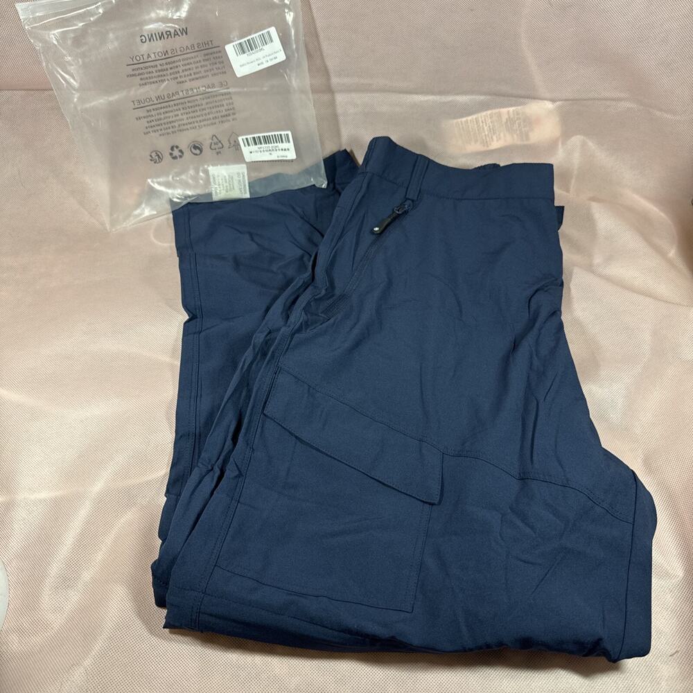 NWT Mofiz Womens Hiking Pants Multiple Pockets Navy Blue XL AA3
